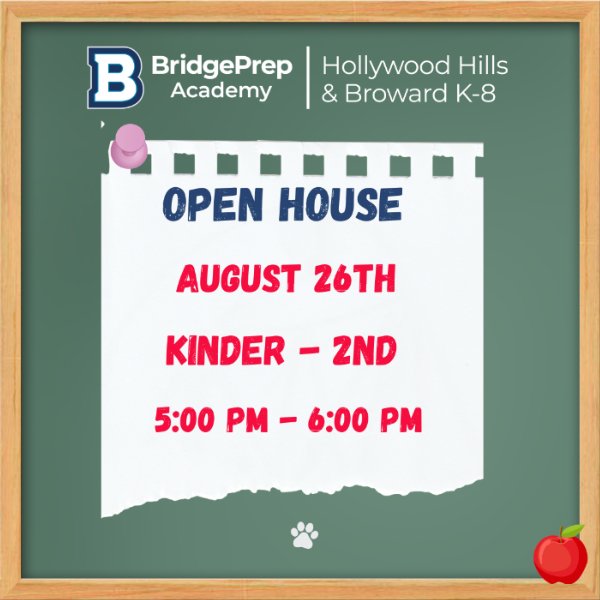 Open House - Kindergarten, 1st and 2nd Grade
